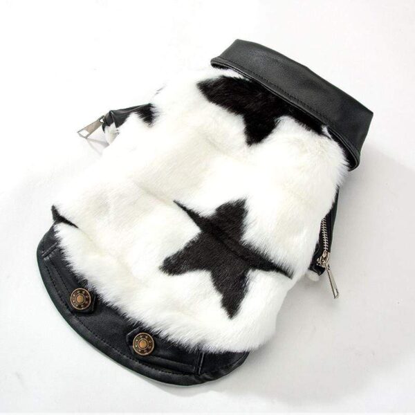 Frenchie World Shop Luxury Faux Leather Dog Jacket by Frenchie World