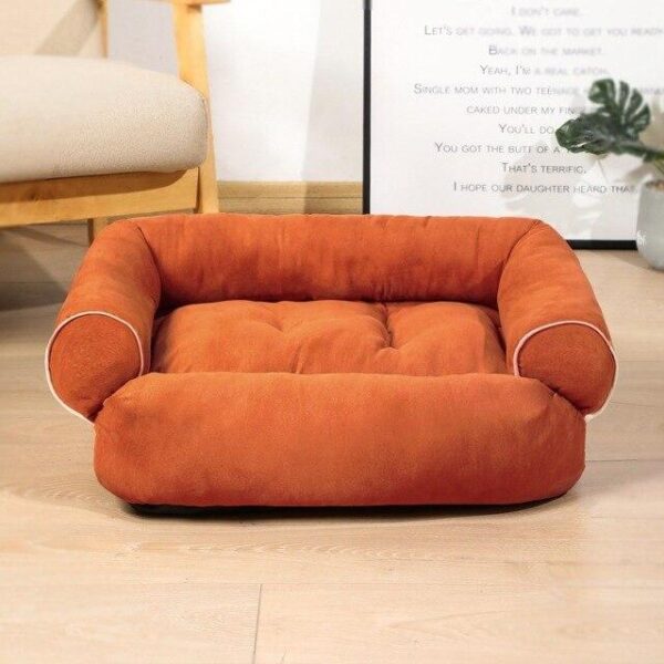 Frenchie World Shop orange / L Luxury Large Dog Sofa Bed Dog Bed Dogs Kennel Cat Mats Pet House Cushion  Winter Warm Sleeping Kennel For Small and Large Dog