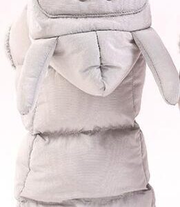 Frenchie World Shop Gray / S Luxury "Two Feet" Puffy Dog Jacket