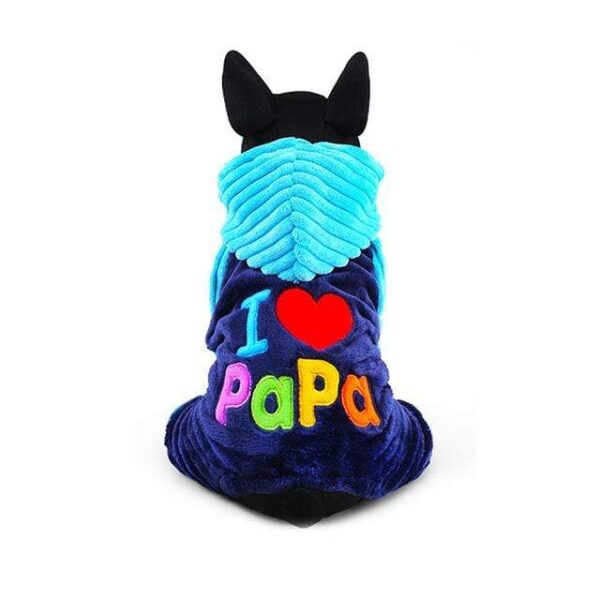 Frenchie World Shop Dog Clothing Mama / Papa Love Hoodie