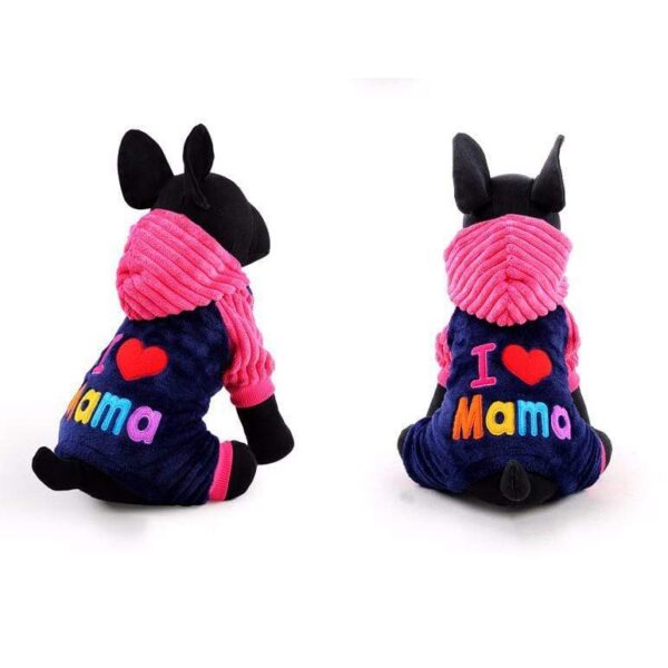 Frenchie World Shop Dog Clothing Mama / Papa Love Hoodie