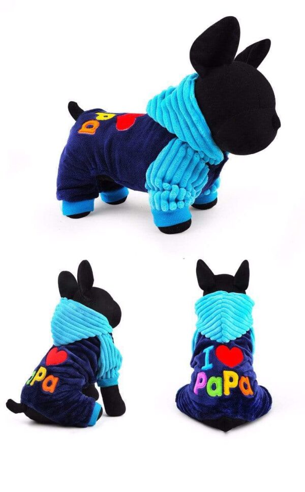 Frenchie World Shop Dog Clothing Mama / Papa Love Hoodie