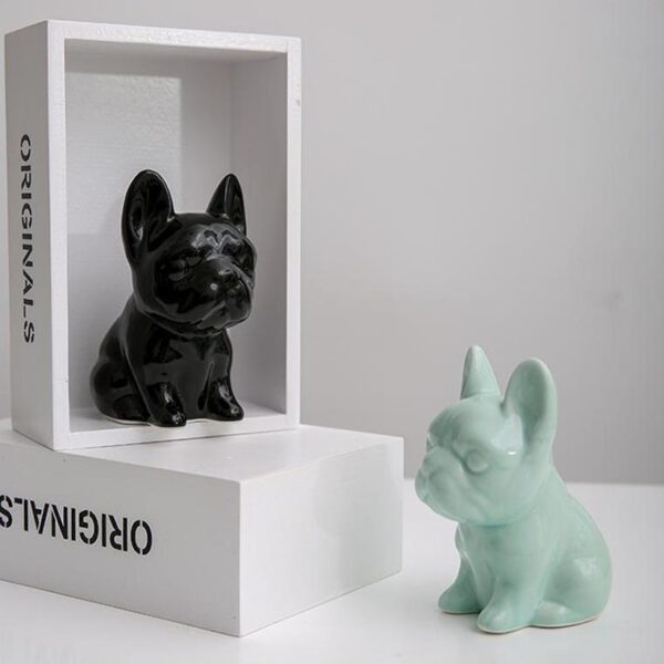 Frenchie World Shop Mini Frenchie Ceramic Statue