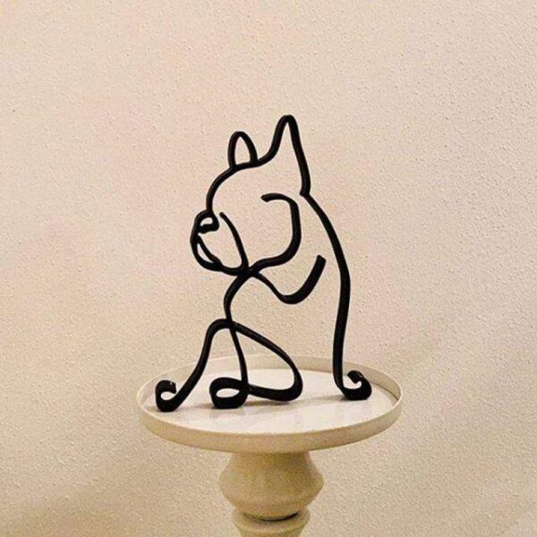 Frenchie World Shop French Bulldog Minimalist French Bulldog Ornament