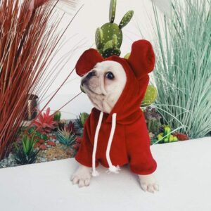 Frenchie World Shop Red / S Mouse Ears French Bulldog Hoodie