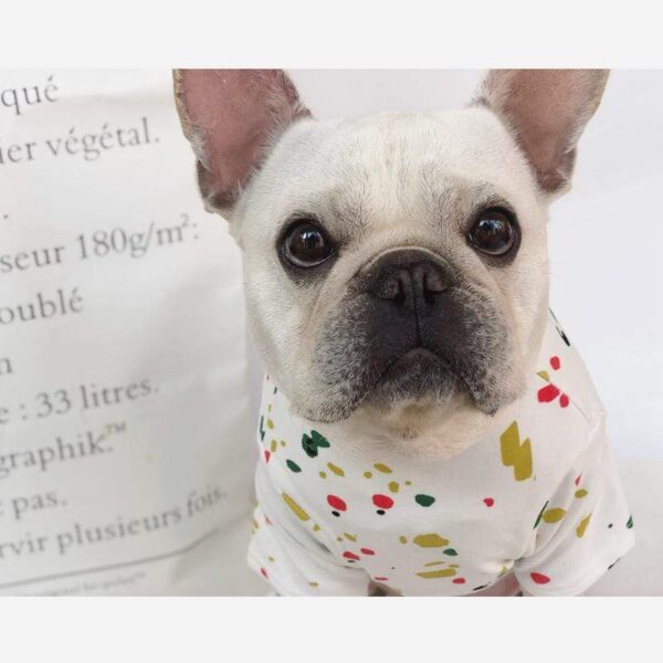 Frenchie World Shop Dog Clothing Mud Splash dog tank shirt