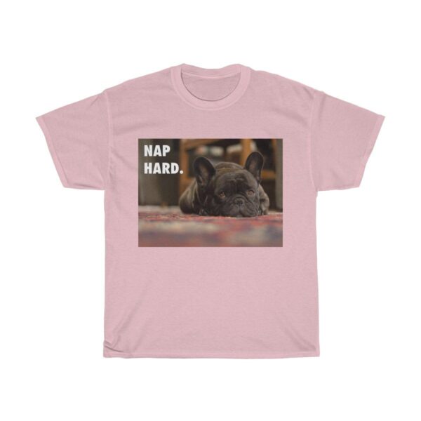 teelaunch T-Shirt Light Pink / S Nap Hard Unisex Heavy Cotton Tee
