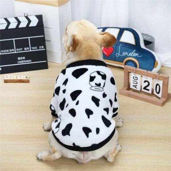 Frenchie World Shop White / S New Small Dog Clothes Warm Winter Dog Coat Cotton Fleece Puppy Clothes Puppy Vest Clothing French Bulldog Chihuahua