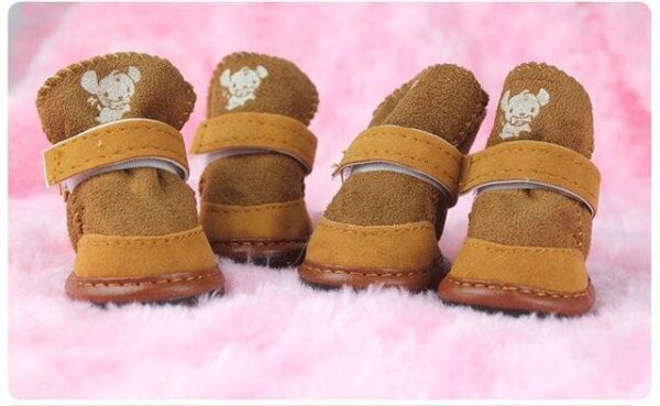 Frenchie World Shop Dog shoes coffee / 1 Non-slip winter Frenchie snow boots