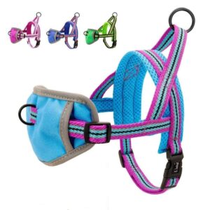 Frenchie World Shop Nylon No Pull Dog Harness Durable Reflective Pet Harness Puppy Pitbull Harness Adjustable For Small Medium Large Dogs