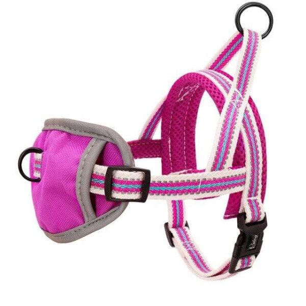 Frenchie World Shop Pink / M Nylon No Pull Dog Harness Durable Reflective Pet Harness Puppy Pitbull Harness Adjustable For Small Medium Large Dogs
