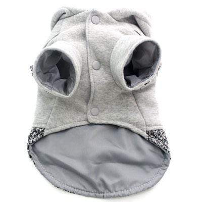 Frenchie World Shop Gray / XS Ox Horn Button Dog Coat