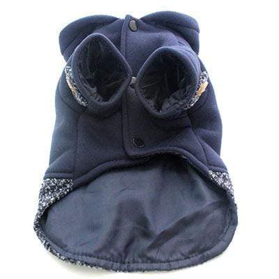 Frenchie World Shop Navy Blue / XS Ox Horn Button Dog Coat