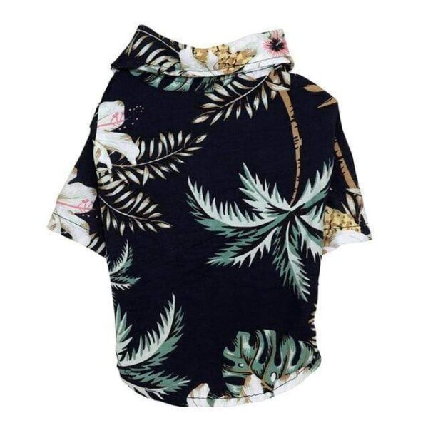 Frenchie World Shop Black / XS Palm Trees Hawaiian French Bulldog Shirt