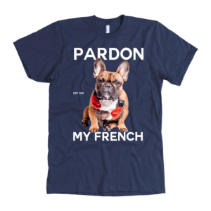 teelaunch T-shirt American Apparel Mens / Navy / S Pardon My French Mens T-shirt