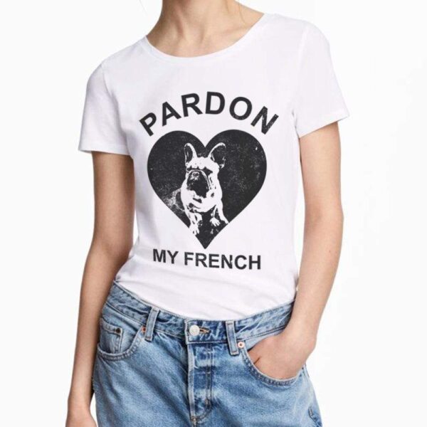 Printify T-Shirt White / L Pardon My French Women's Tee