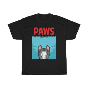 Printify T-Shirt Black / L PAWS Mens Heavy Cotton Tee