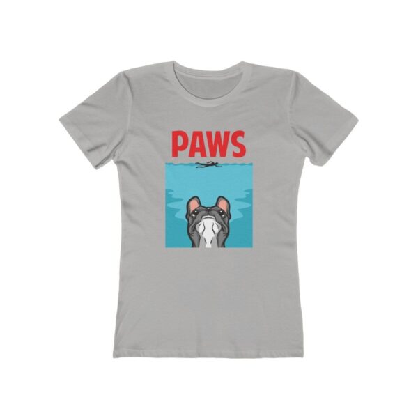 Printify T-Shirt Solid Heather Grey / XS Paws Women's Boyfriend Tee