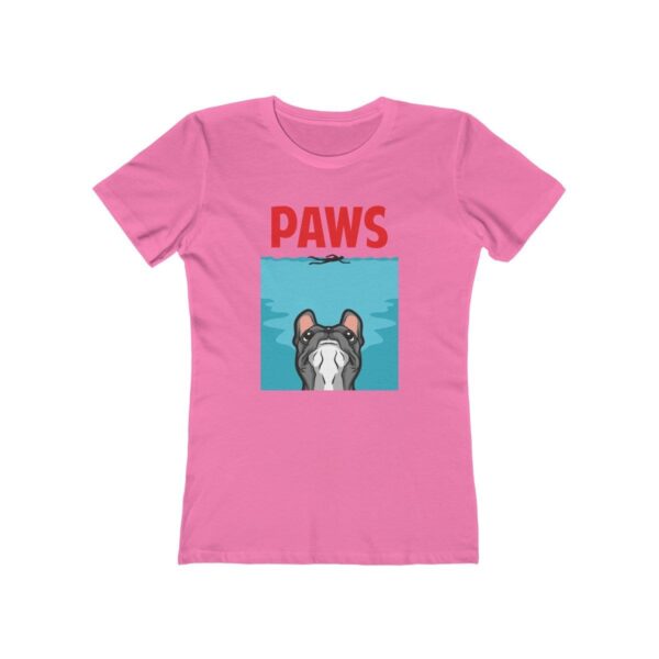 Printify T-Shirt Solid Hot Pink / XS Paws Women's Boyfriend Tee