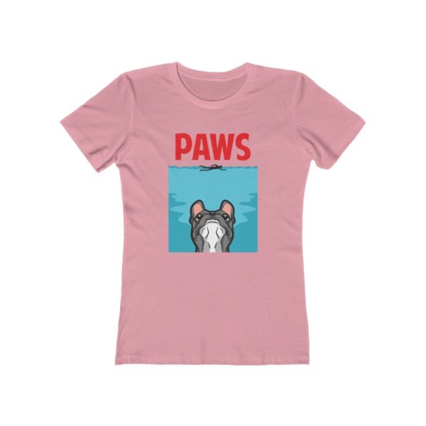 Printify T-Shirt Solid Light Pink / XS Paws Women's Boyfriend Tee