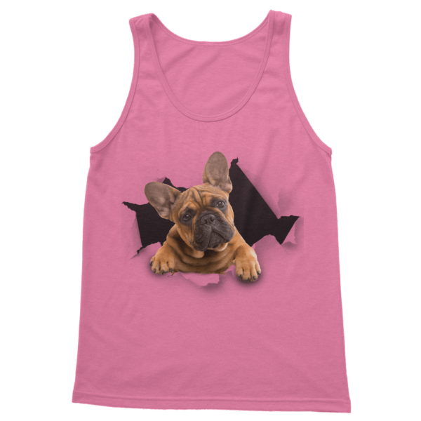 alloverprint.it Apparel Azalea / S Peeking Frenchie ﻿Classic Women's Tank Top