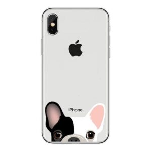 Frenchie World Shop Peeking Frenchie iPhone cover