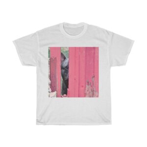 Printify T-Shirt White / L Peeking Unisex T-shirt