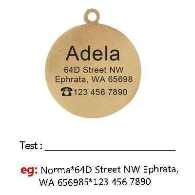 Frenchie World Shop French bulldog / Free size Personalized French Bulldog ID Tag
