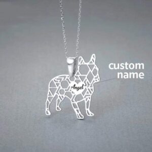 Frenchie World Shop Personalized French Bulldog Necklace