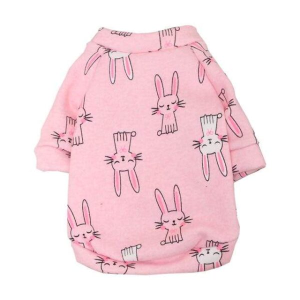 Frenchie World Shop pink rabbit A / 2XL Pet Clothes Animal Printed Two-legged Sweater Cute Dogs Coat Soft Pullover Puppy Costume for Chihuahua Dog Fashion