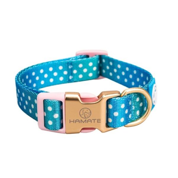 Frenchie World Shop Collar-Blue / M Pets Puppy Accessories French Bulldog Chest Collar Dots Belt Pectoral Breastplate Medium Dog Harness Leash Walks for Pet Dogs