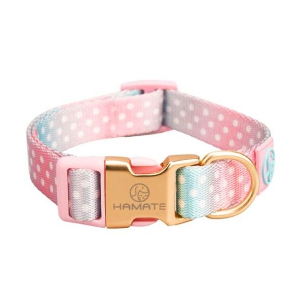 Frenchie World Shop Collar-Pink / M Pets Puppy Accessories French Bulldog Chest Collar Dots Belt Pectoral Breastplate Medium Dog Harness Leash Walks for Pet Dogs