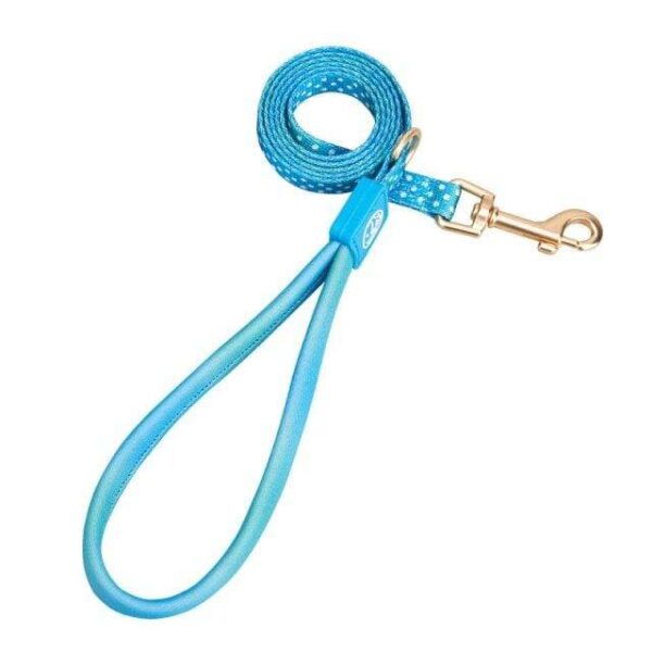 Frenchie World Shop Leash-Blue / M Pets Puppy Accessories French Bulldog Chest Collar Dots Belt Pectoral Breastplate Medium Dog Harness Leash Walks for Pet Dogs