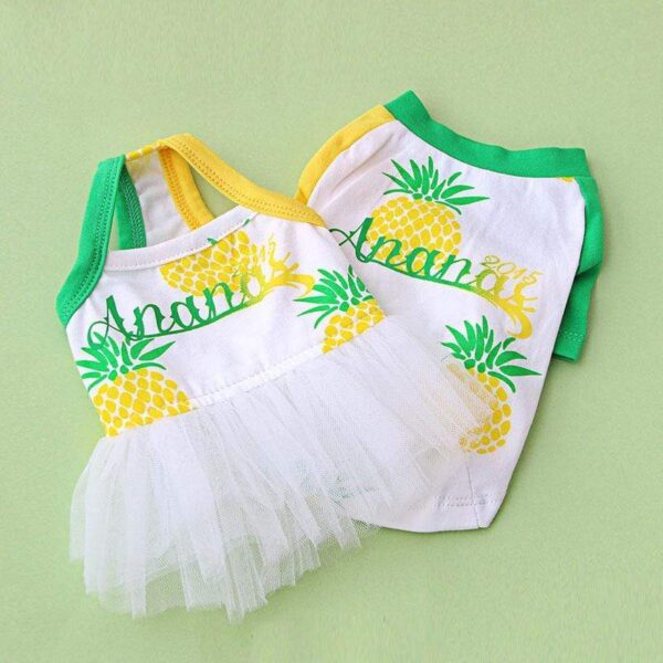 Frenchie World Shop Pineapple French Bulldog Tee Dress