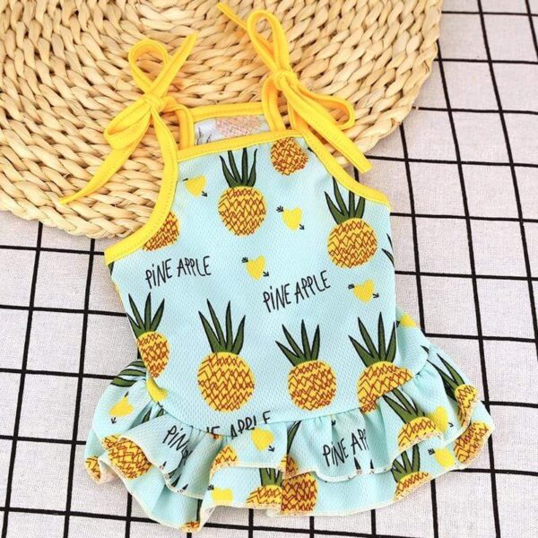 Frenchie World Shop Pineapple Summer Frenchie Shirt and Skirt