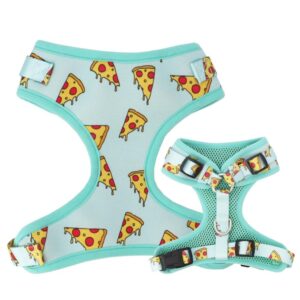 Frenchie World Shop Pizza Dog Harness with neoprene breathable mesh to keep cool freely for  pet puppy