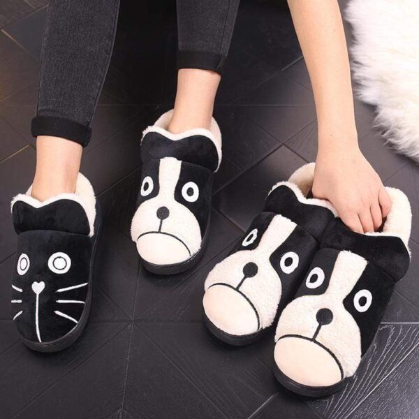 Frenchie World Shop Plush Frenchie Women Slippers