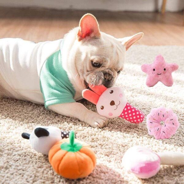 Frenchie World Shop Plush Squeaky Frenchie Toys