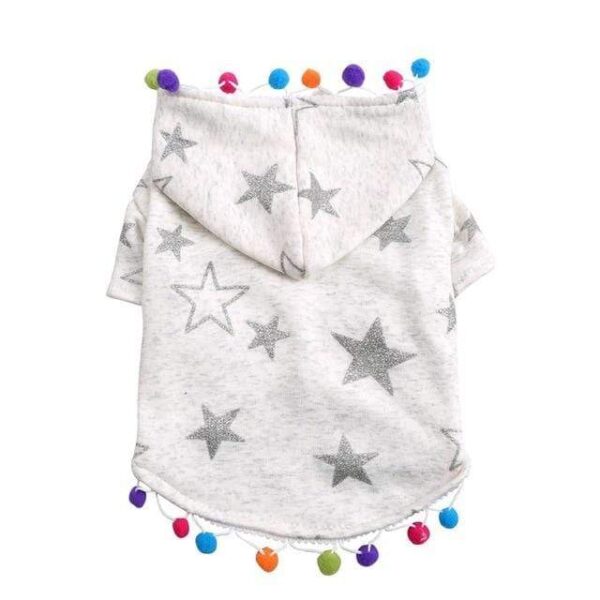 Frenchie World Shop Gray / L Pom-Pom Star French Bulldog Hoodie