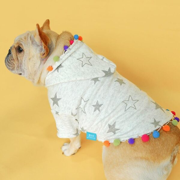 Frenchie World Shop hoodie Pom-Pom Star French Bulldog Hoodie