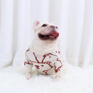 Frenchie World Shop Popping Bear & Pig French Bulldog Sweater