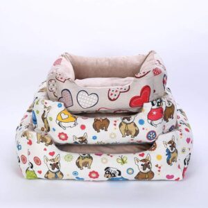 Frenchie World Shop Printed & Waterproof Summer French Bulldog Bed