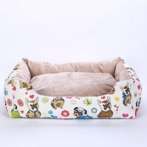 Frenchie World Shop animals / 45x35x15cm Printed & Waterproof Summer French Bulldog Bed