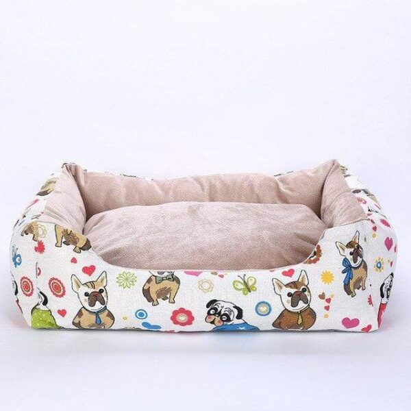 Frenchie World Shop animals / 45x35x15cm Printed & Waterproof Summer French Bulldog Bed