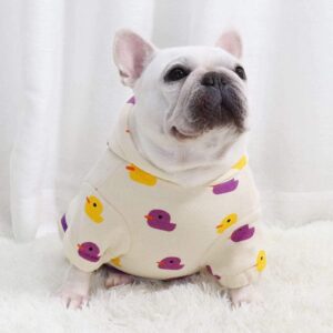 Frenchie World Shop Purple Ducks Frenchie Hoodie