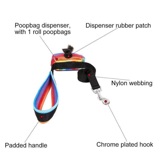 Frenchie World Shop Rainbow Mesh French Bulldog Harness