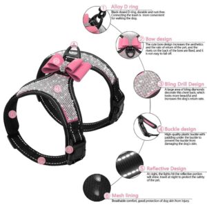 Frenchie World Shop Reflective French Bulldog Rhinestone Harness