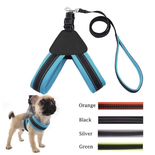 Frenchie World Shop Reflective Mesh Dog Harness