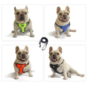 Frenchie World Shop Reflective Neon French Bulldog Harness