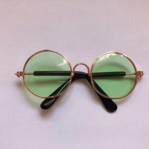 Frenchie World Shop 12 / L Retro Round French Bulldog Sunglasses
